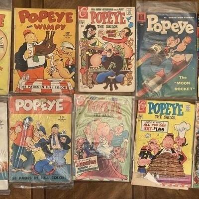 Popeye Comics Lot