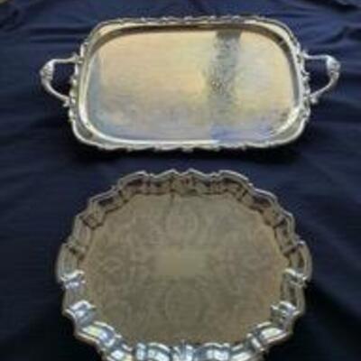 WCT052 - BEAUTIFUL SILVER PLATED TRAYS
