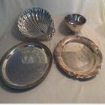 WCT091 - SILVER PLATE TRAYS AND BOWLS