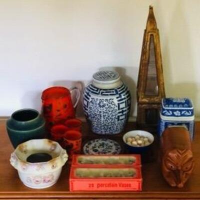 WCT068-CERAMIC VASES, WOODEN ART AND MORE