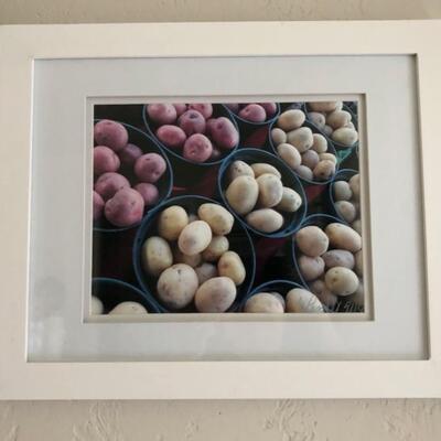 Fruit and veggie collection of photographs Artist signed