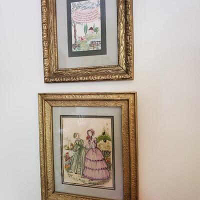 Embroidered pictures - set of 2