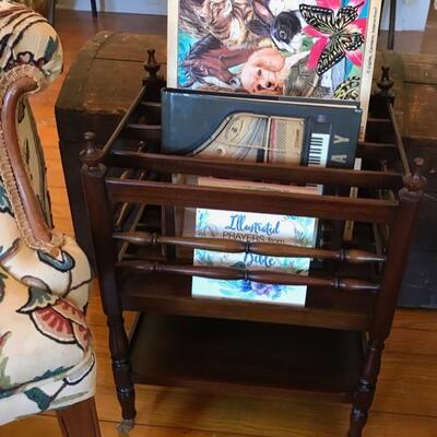 magazine rack $45
15 X 12 X 21 1/2"