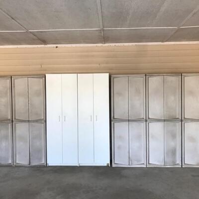 5 Rubbermaid cabinets $45 each
2 white cabinets $55 each