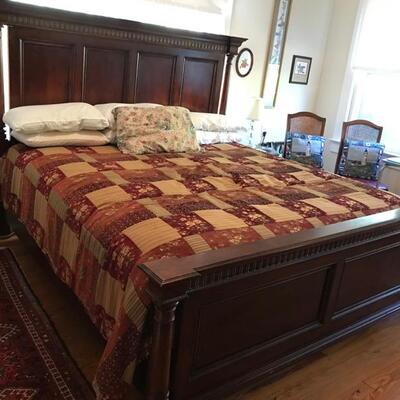 King bed with boxspring and mattress SOLD