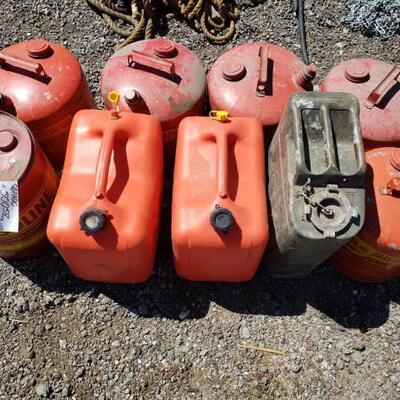 
#50058 â€¢ Nine Gasoline Cans