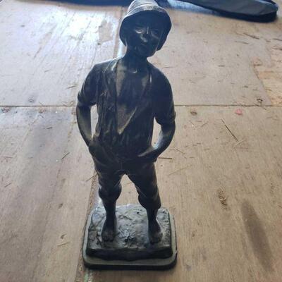 3128: Cast Iron Statue 