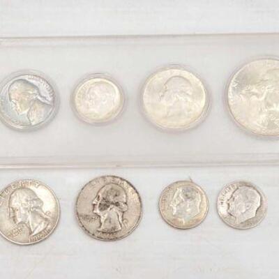 860	

Silver Uncirculated Coin Set, Pre 1964 Quarters and Dimes
Silver Uncirculated Coin Set, Pre 1964 Quarters and Dimes