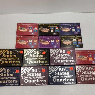 842	

Fourteen 50 States Commemorative Quarters Sets
Fourteen 50 States Commemorative Quarters