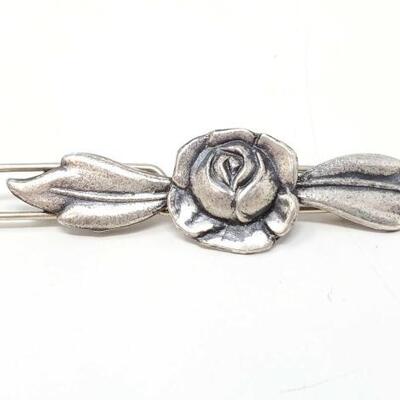 774	

Vintage Sterling Silver Rose Pin- 7.4g
Weighs Approx 7.4g