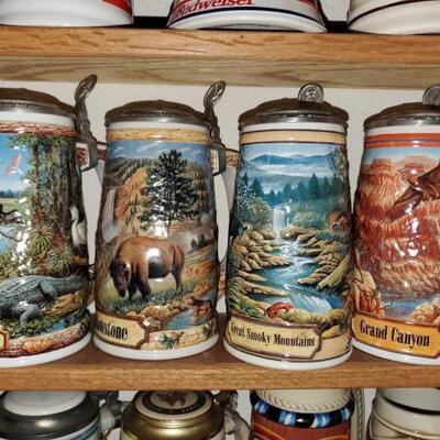 
#2320 â€¢ Budweiser America The Beautiful Full Series Beer Steins