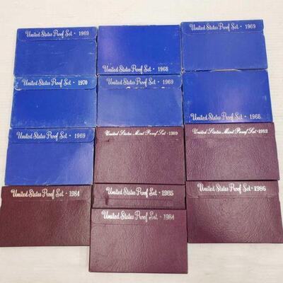 836	

13 United States Proof Sets
13 United States Proof Sets