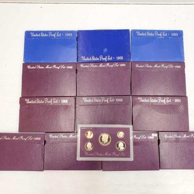 838	

13 United States Proof Sets
13 United States Proof Sets