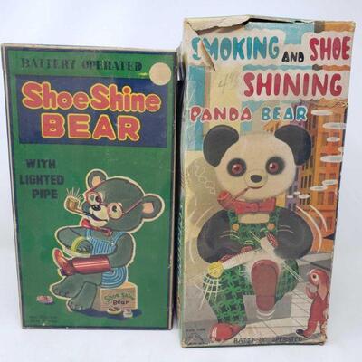 3010	
Smoking And Shoe Shining Panda Bear Toy In Box And Shoe Shine Bear Box
Smoking And Shoe Shining Panda Bear Toy In Box And Shoe...