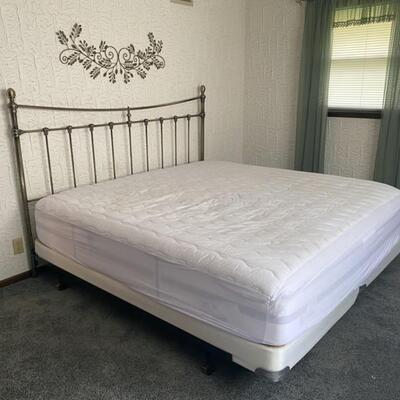 Beautyrest King Bed, Mattress, Frame & Headboard -  $280