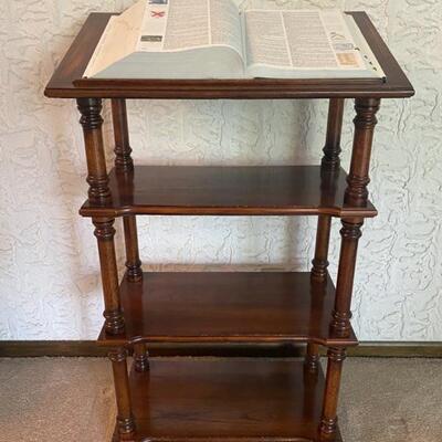 Vintage Library Stand - 22" Wide x 14" Deep x 40" Tall - $160