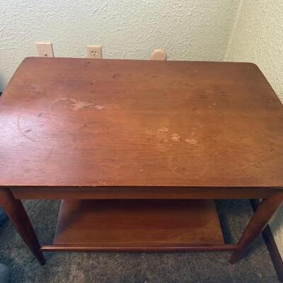 Mersman Mid Century Modern Side Table - 19" Wide x 30" Deep x 21" Tall - $80