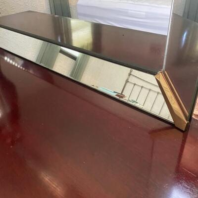 Mid Century Bassett Furniture Dresser w/Beveled Mirror - 56.5" Wide x 18.5" Deep x 63" Tall (w/mirror) - $300