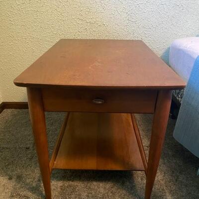 Mersman Mid Century Modern Side Table - 19" Wide x 30" Deep x 21" Tall - $80