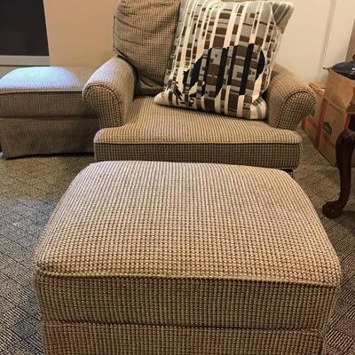 upholstered armchair rocker $85
34 X 29 X 34