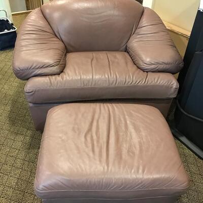 Hancock and Moore leather chair and ottoman $650
armchair 48 X 31 X 30