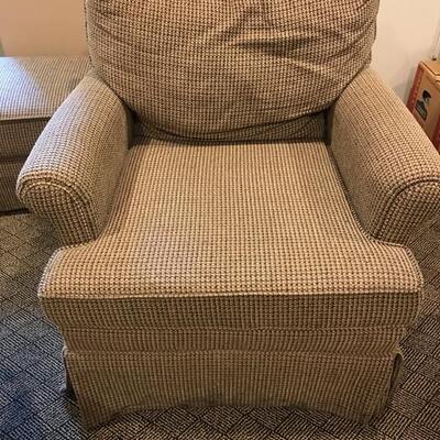 upholstered armchair rocker $85