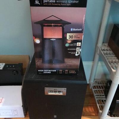 Yahmaha sub woofer SV6 woofer system YTSW800 $300
portable speaker $25