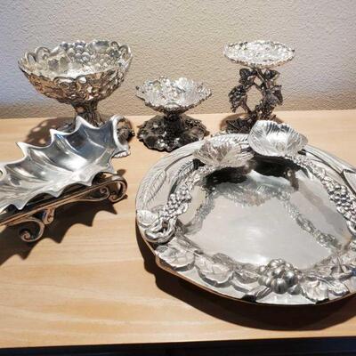 3052	

Serving Platter, Candle Sticks, And Dishes
Serving Platter, Candle Sticks, And Dishes