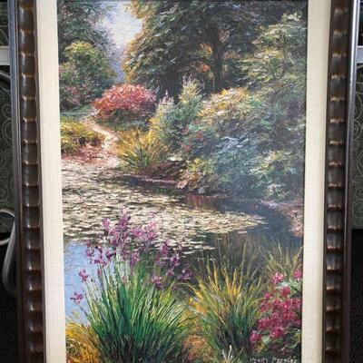 2160	

Framed â€œLitchfield Pondâ€ by Henry Peters Print on Canvas
Measures approx 23â€ x 32â€