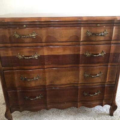 Cherrywood dresser with pull out writing desk. $525