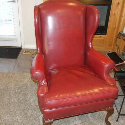 Solid and heavy wing back chairs could used to be recovered $150 apiece