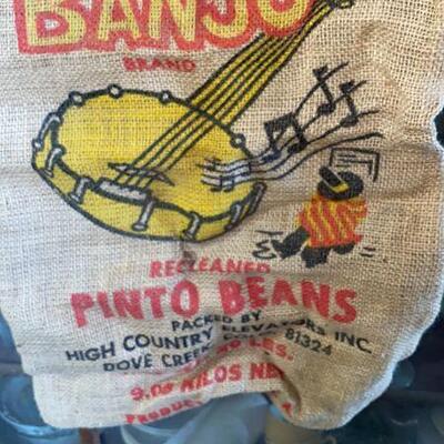 pinto beans burlap bag 