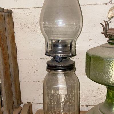 vintage coal oil lantern 