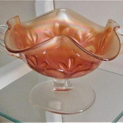 Carnival Glass Compote