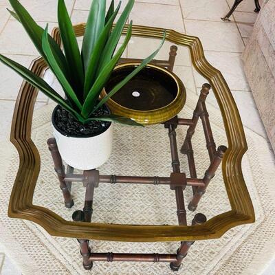 Glass coffee table