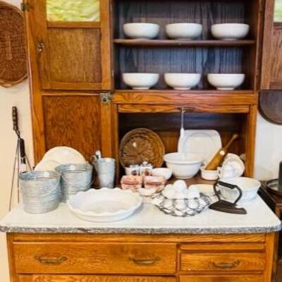 Antique oak cupboard