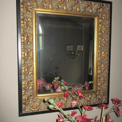 Gold Metal Wall Mirror