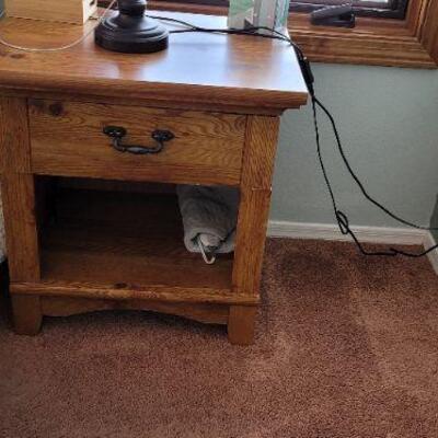 wood end table