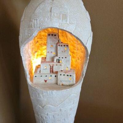 Stone city lamp