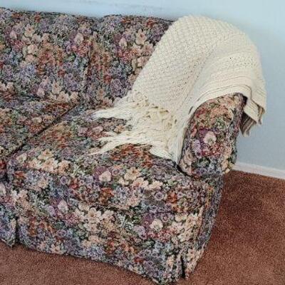 Vintage floral print sofa