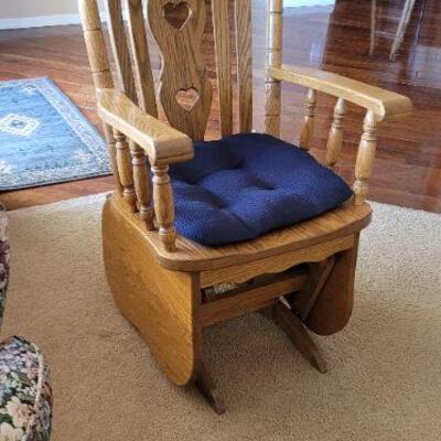 Wood rocking chair