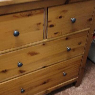 Wood dresser detail