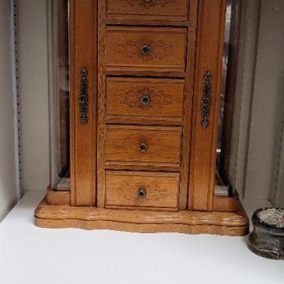 Tall wood dresser