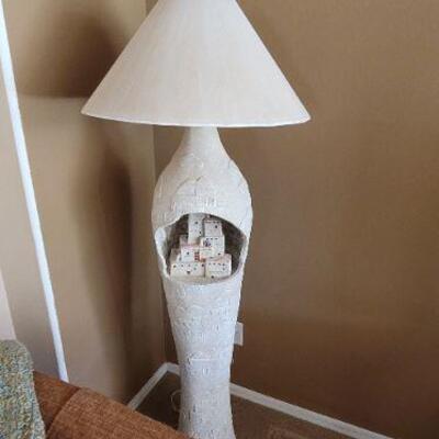 Stone city lamp