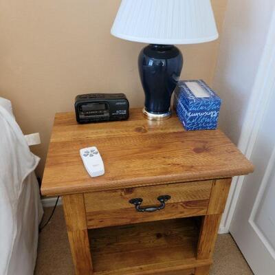 Wood nightstand