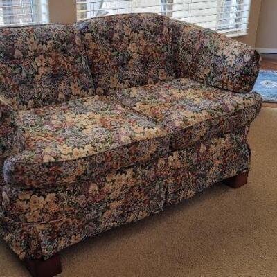 Vintage floral print sofa