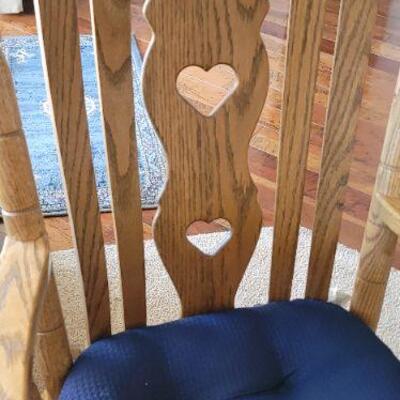 Wood rocking chair
