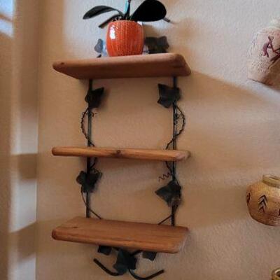 Small wood shelves