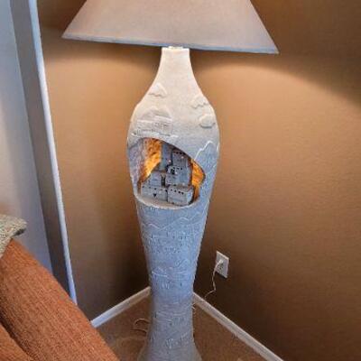 Stone city lamp