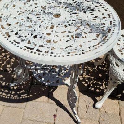 Iron garden table